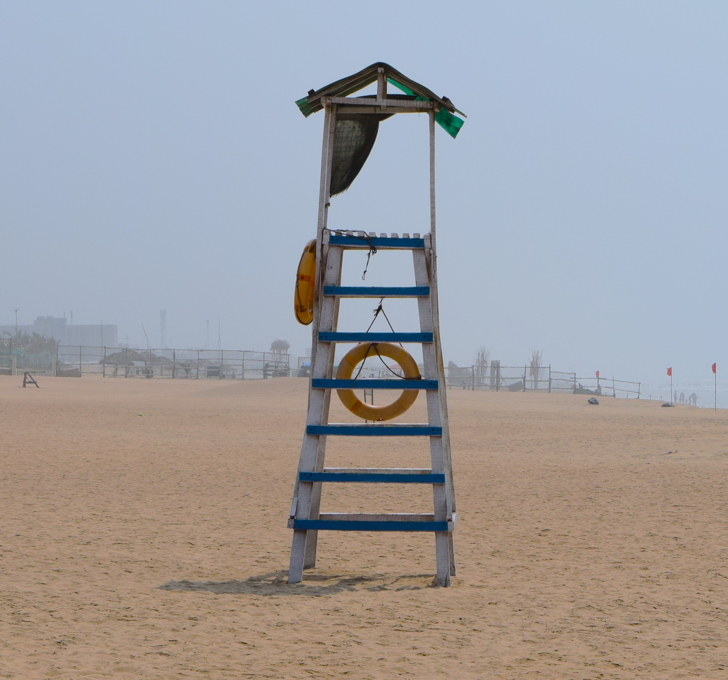 Life guard booth Background